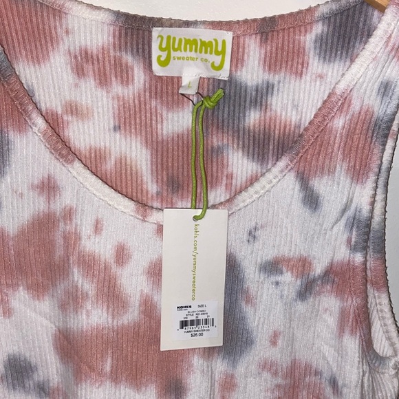 NWT Yummy Sweater Co die dye tank large - Picture 2 of 4